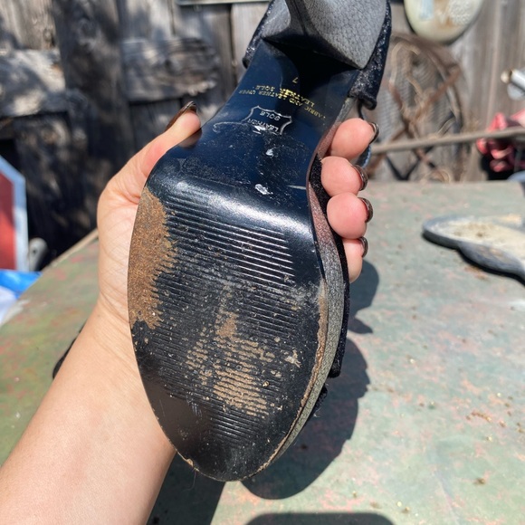 Vintage BeBe Retro Disco Black and Silver Velvet Heels Gatsby Regency Flapper - Picture 6 of 7